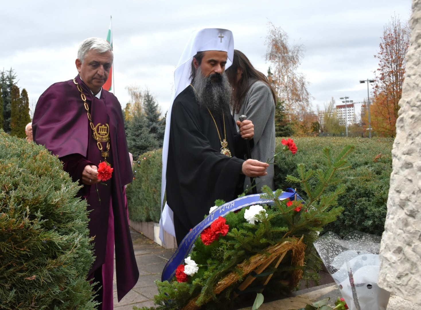 The Bulgarian Patriarch Daniel blessed the academic community of NAA with a water blessing on Academy Day