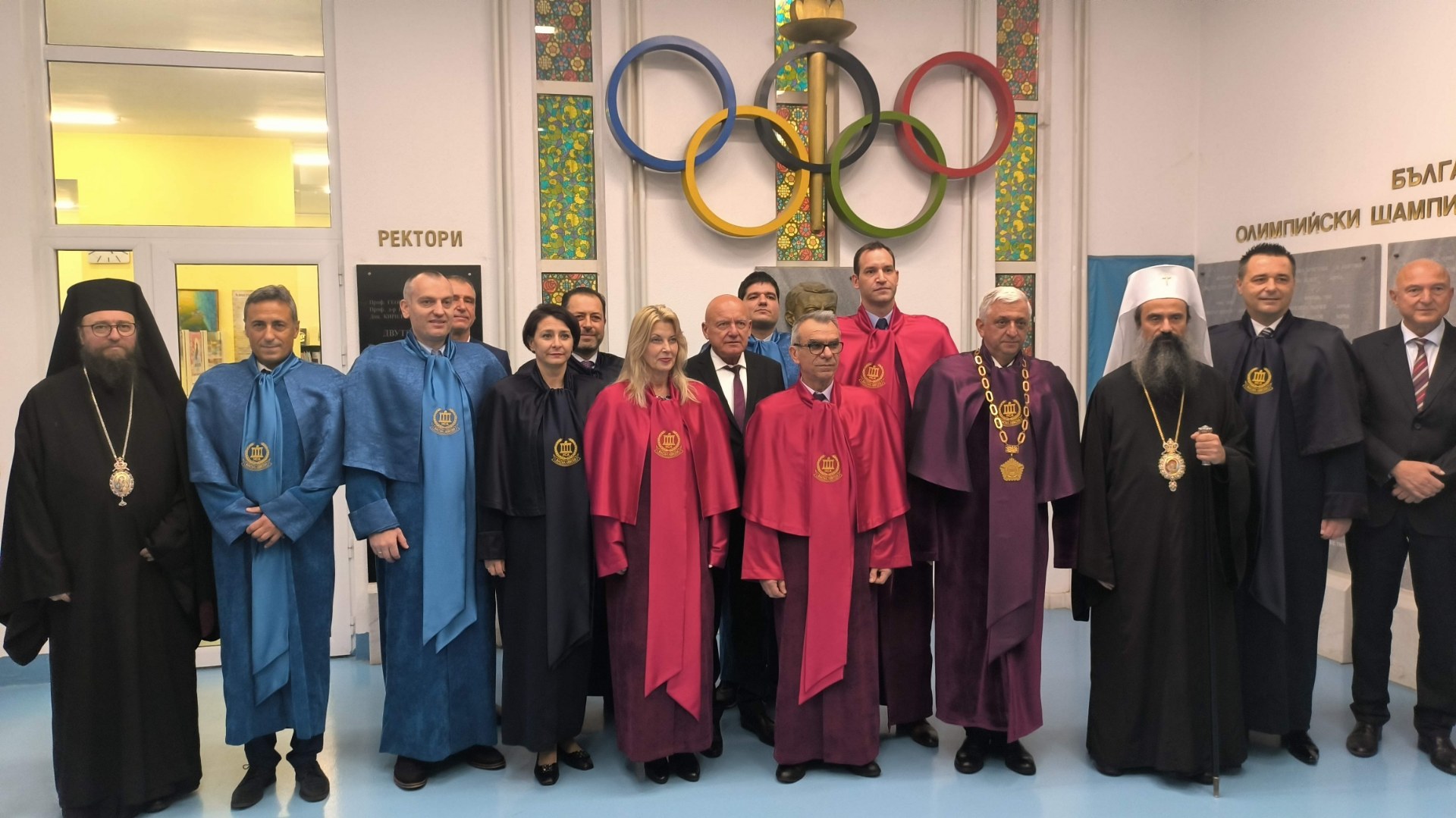 The Bulgarian Patriarch Daniel blessed the academic community of NAA with a water blessing on Academy Day