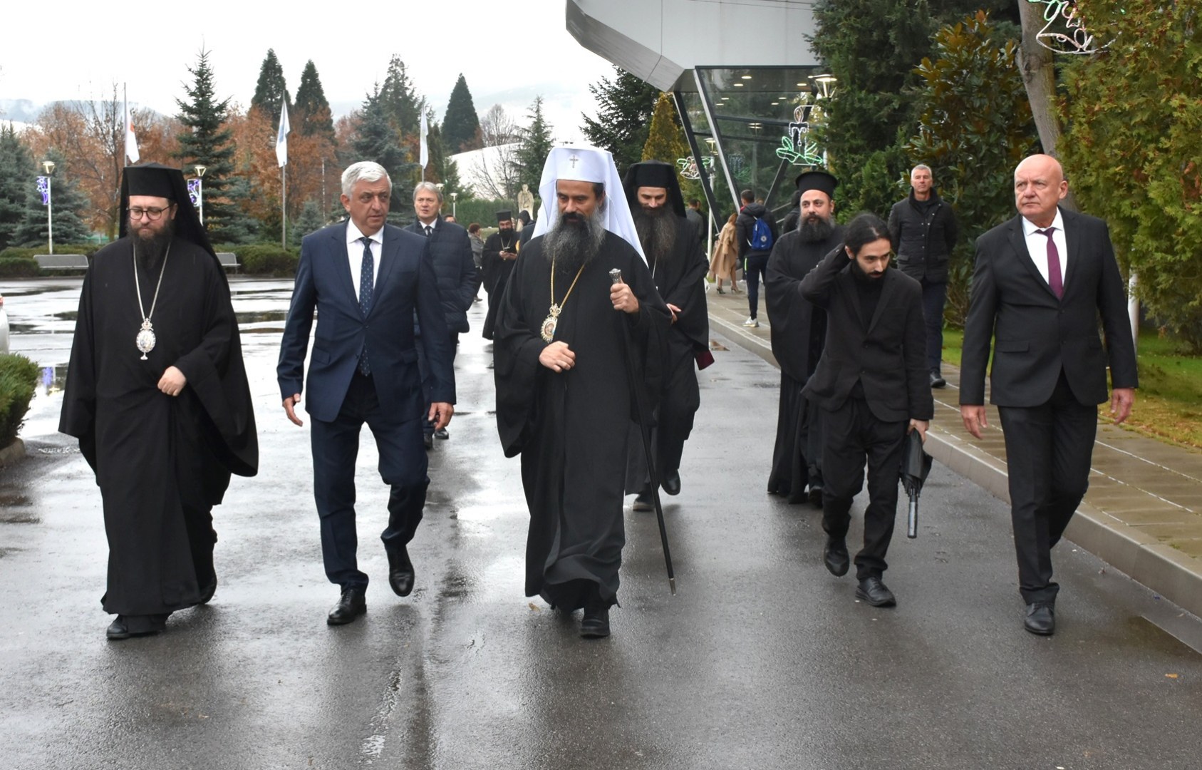 The Bulgarian Patriarch Daniel blessed the academic community of NAA with a water blessing on Academy Day