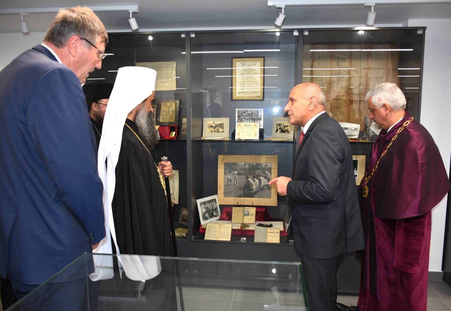 The Bulgarian Patriarch Daniel blessed the academic community of NAA with a water blessing on Academy Day