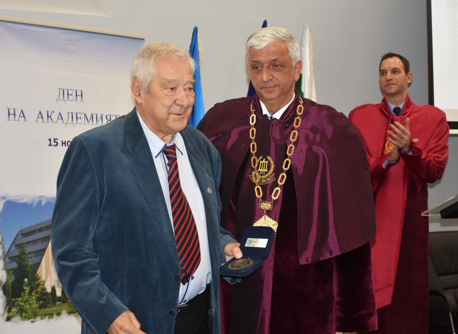 The Bulgarian Patriarch Daniel blessed the academic community of NAA with a water blessing on Academy Day